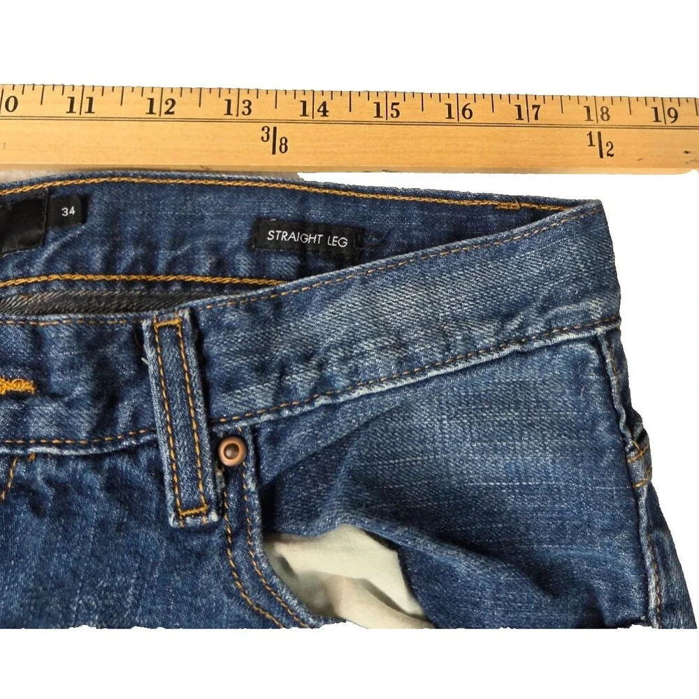 Calvin Klein Jeans Straight Leg Blue Denim Jeans Men's Size 34 x 27 Cotton